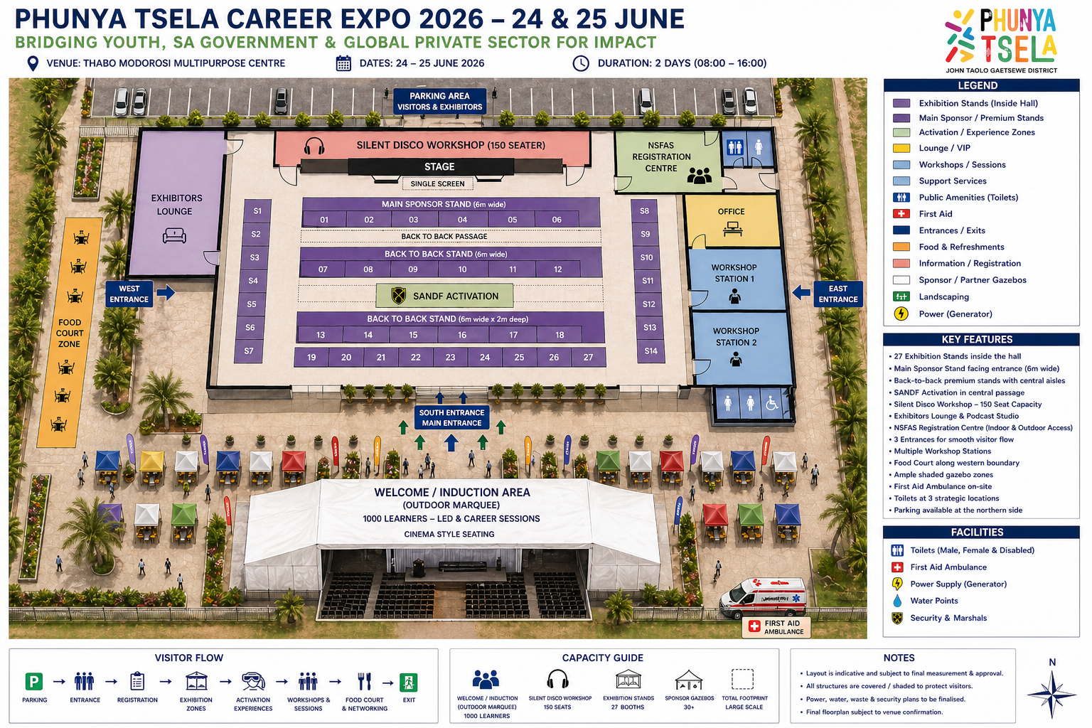 Kasi Career Expo venue floorplan