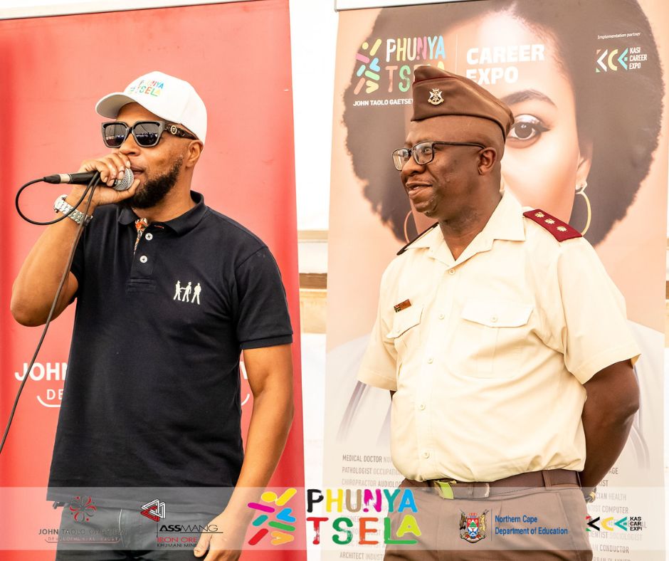 Speakers at Phunya Tsela Career Expo