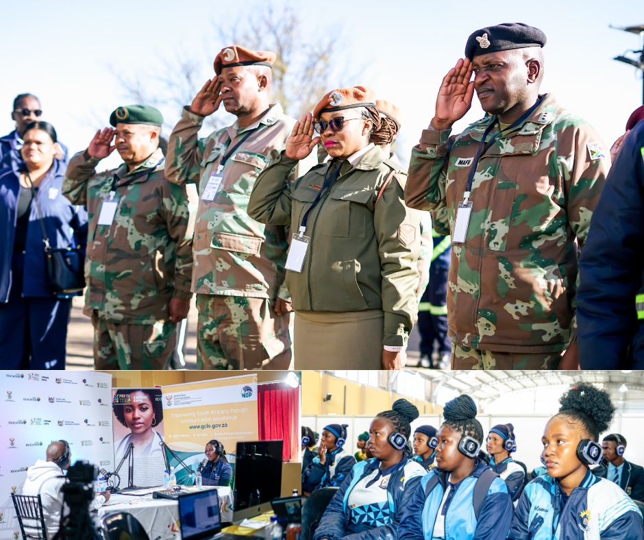 SANDF salute and learner sessions